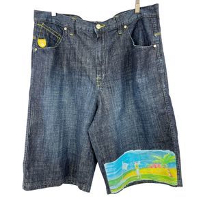 Phat Farm baggy shorts 40 mens Vintage 2000 Y2K golf hawaiian image oversized